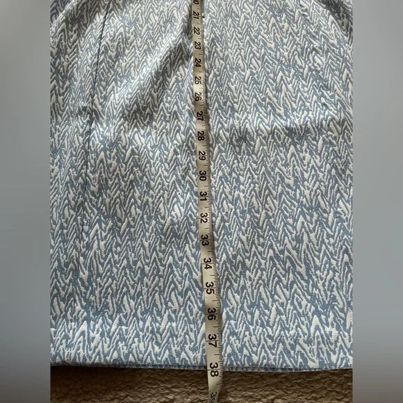 New without tags Calvin Klein Elegant Blue Patterned Sleeveless Dress Size 10 - Picture 7 of 10